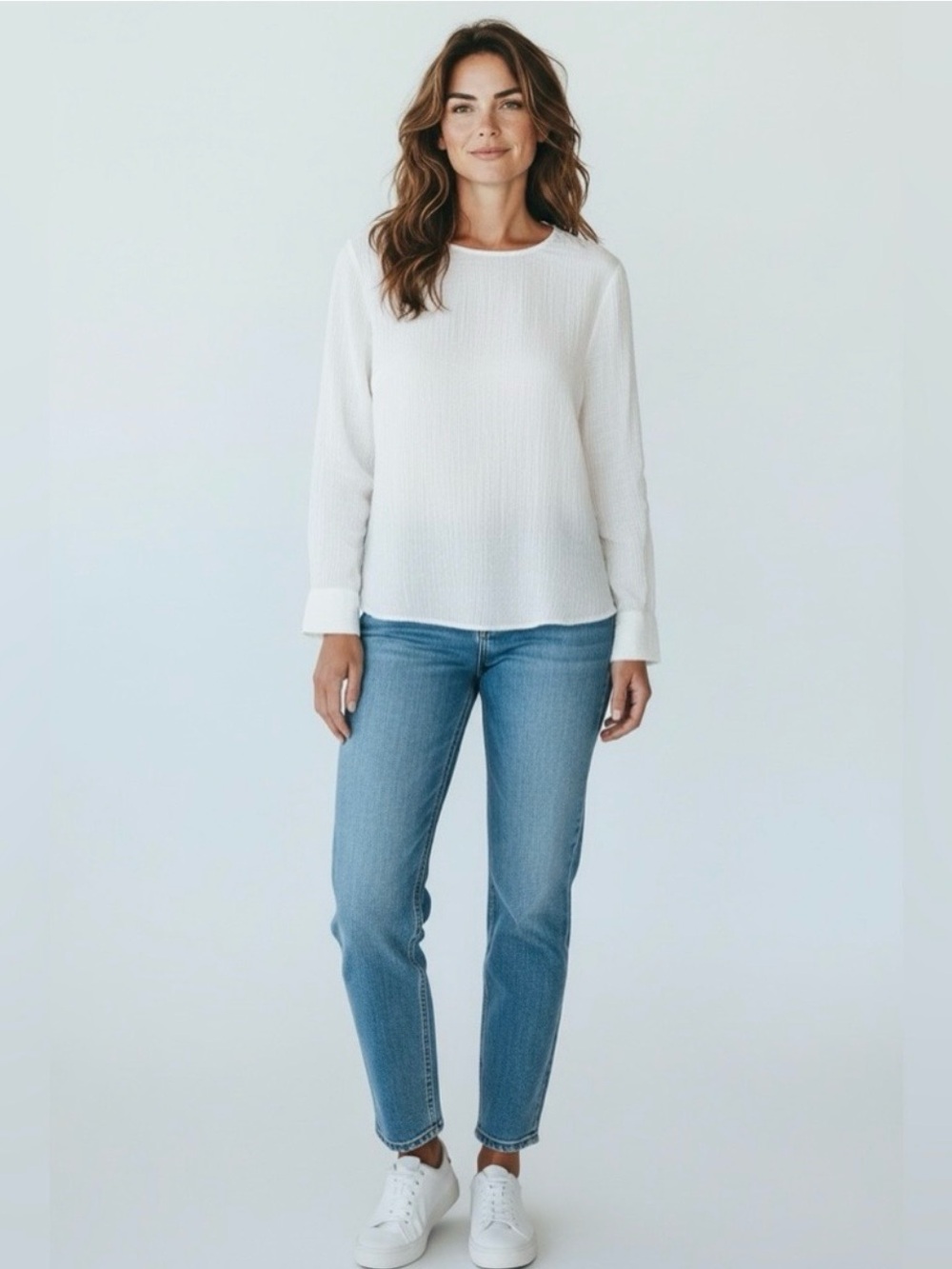 Loft Button Back Blouse // Gray // Medium